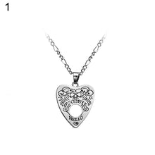 Load image into Gallery viewer, Hollow Love Heart Pendant Witch Divination Letter Necklace Women Chain Fashion Jewelry Necklace bijoux collar mujer wholesale