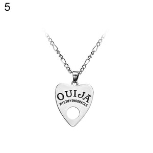 Hollow Love Heart Pendant Witch Divination Letter Necklace Women Chain Fashion Jewelry Necklace bijoux collar mujer wholesale