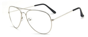 Classic Clear Glasses Gold Frame Vintage Sunglass Women Men Optical Aviation Eyeglasses Transparent Clear Oculos De Grau