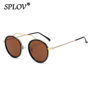 Retro Round Sunglasses Men Women Brand Designer Punk Glasses  Shades Eyewear Oculos De Sol UV400