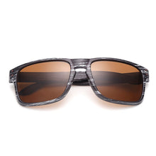 Load image into Gallery viewer, Sales Classical UV400 Mirror Rivet Wood Grain Plastic Sun Glasses For Men Women Travelling Fake Wood PC Sunglasses