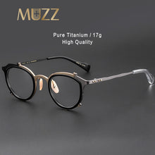 Load image into Gallery viewer, IP Titanium Retro Optical Eyeglasses Hand Made Men Myopia Prescription Glasses Frame Personality Women Ellipse Japan Eyewear