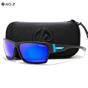 KDEAM Outdoor Polarized Sunglasses Goggles Men Sun Glasses 100%UV Zipper Case Included Sports Eyewear KD510