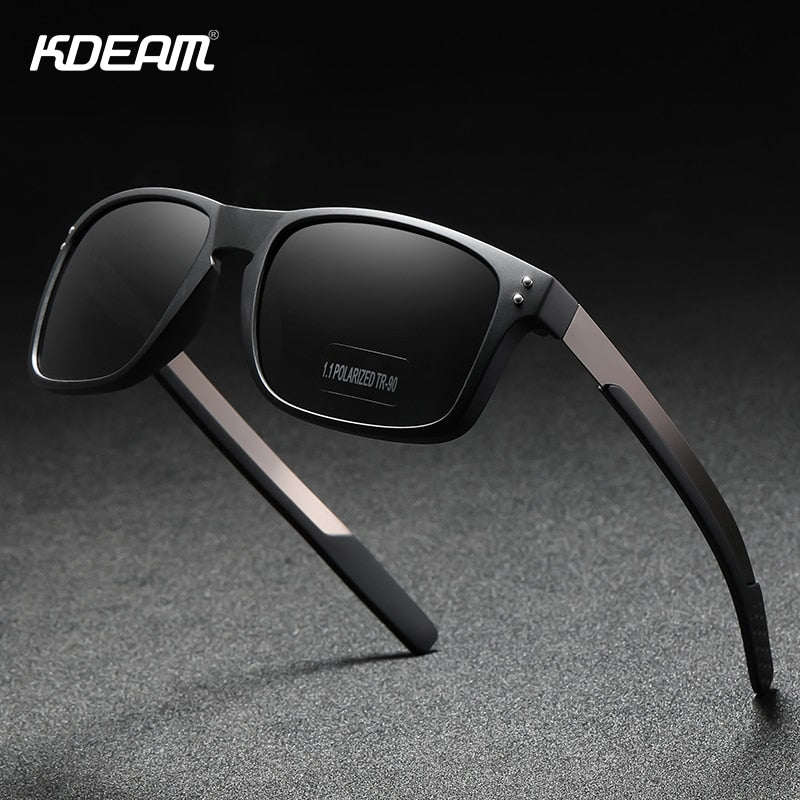 KDEAM Rectangular Polarized Sunglasses Men Outdoor Driving Sun Glasses –  Cinily