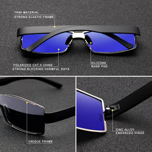 Load image into Gallery viewer, KINGSEVEN Brand Design Rimless Polarized Sunglasses Men Driver Shades Male Sun Glasses For Men Rectangle UV400 Oculo