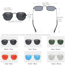 Load image into Gallery viewer, KINGSEVEN Hexagon retro Reflective Sunglasses Men Sun glasses Stainless Steel Eyewear Oculos Gafas De Sol Shades