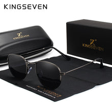 Load image into Gallery viewer, KINGSEVEN Hexagon retro Reflective Sunglasses Men Sun glasses Stainless Steel Eyewear Oculos Gafas De Sol Shades