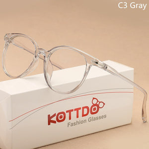 KOTTDO  Transparent Glasses Optical Glasses Frames For Women Cat Eye Glasses Frame Men Eyeglasses Eyewear Frame  Oculos