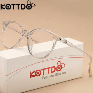 KOTTDO  Transparent Glasses Optical Glasses Frames For Women Cat Eye Glasses Frame Men Eyeglasses Eyewear Frame  Oculos