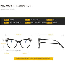 Load image into Gallery viewer, KOTTDO  Transparent Glasses Optical Glasses Frames For Women Cat Eye Glasses Frame Men Eyeglasses Eyewear Frame  Oculos