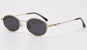 Kachawoo small oval sunglasses men polarized retro eyeglasses alloy frame women shades round gold orange male gifts