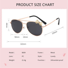 Carica l&#39;immagine nel visualizzatore di Gallery, Kids Sunglasses Metal Frame Bow Children Sun Glasses Gilrs Outdoor Goggles Party Eyewear Cute Style Eyeglasses