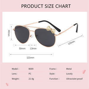 Kids Sunglasses Metal Frame Bow Children Sun Glasses Gilrs Outdoor Goggles Party Eyewear Cute Style Eyeglasses