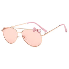 Carica l&#39;immagine nel visualizzatore di Gallery, Kids Sunglasses Metal Frame Bow Children Sun Glasses Gilrs Outdoor Goggles Party Eyewear Cute Style Eyeglasses