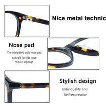 Load image into Gallery viewer, Kirka Kids Round Glasses Frame Retro Myopia Optical Spectacle Black Acetate Frame Transparent Lens Children Eyewear Frame