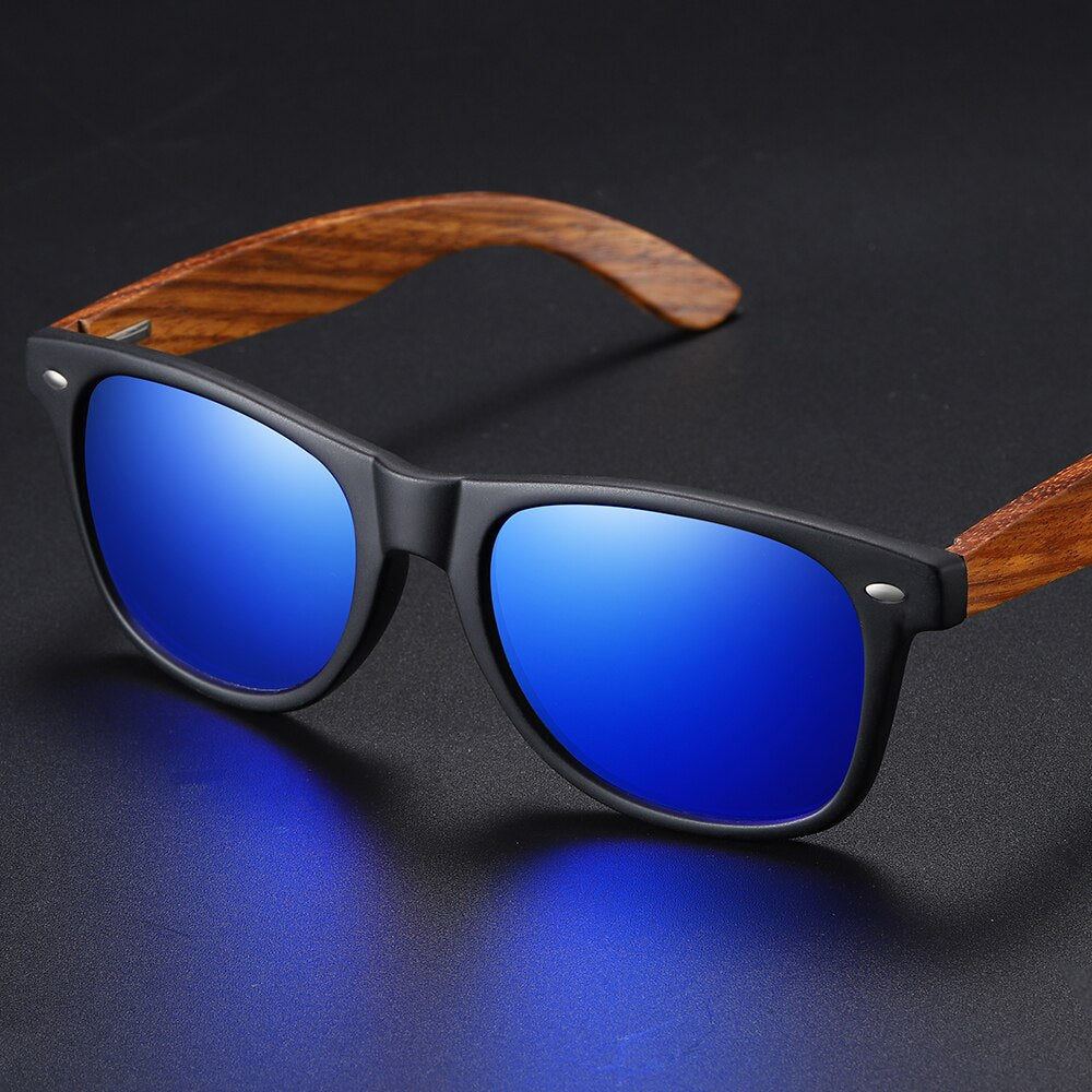 KITHDIA New 100% Real Zebra Wood Sunglasses Polarized Handmade