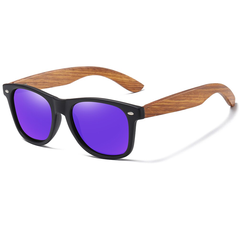 KITHDIA New 100% Real Zebra Wood Sunglasses Polarized Handmade