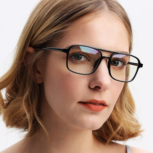 Korean Square Double-beam Ultralight Glasses Frame Men Women Unisex Transparent Eyewear Frame Clear Lenses Myopia frame