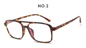 Korean Square Double-beam Ultralight Glasses Frame Men Women Unisex Transparent Eyewear Frame Clear Lenses Myopia frame