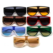 Load image into Gallery viewer, LeonLion 2023 One Piece Retro Sunglasses Women Brand Designer Eyewear Women/Men Vintage Oversized Glasses Female Color Shades