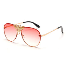 Carica l&#39;immagine nel visualizzatore di Gallery, Brand Designer Female Punk Bee Sunglasses Women 2023 Sun Glasses Gradient Shades Lens Ladies UV400 Oculos