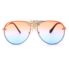 Load image into Gallery viewer, Brand Designer Female Punk Bee Sunglasses Women 2023 Sun Glasses Gradient Shades Lens Ladies UV400 Oculos