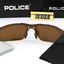 Carica l&#39;immagine nel visualizzatore di Gallery, Occhiali da sole da pilota di marca POLICE da uomo di marca Occhiali da sole da ciclismo all&#39;aperto da uomo che guidano occhiali polarizzati UV400 Sun Glass 6806 
