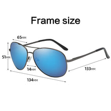 Load image into Gallery viewer, Sunglasses Men Polarized Uv400  Driving Sun Glasses Brand Designer Male Vintage Black Pilot Sunglasses