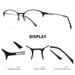 MERRYS DESIGN Unisex Trending Oval Glasses Frame Men/Women Myopia Prescription Half Optical Eyeglasses S2042