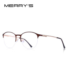 Load image into Gallery viewer, MERRYS DESIGN Unisex Trending Oval Glasses Frame Men/Women Myopia Prescription Half Optical Eyeglasses S2042