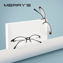 Carica l&#39;immagine nel visualizzatore di Gallery, MERRYS DESIGN Unisex Trending Oval Glasses Frame Men/Women Myopia Prescription Half Optical Eyeglasses S2042