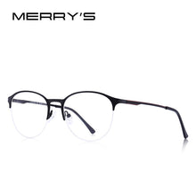 Load image into Gallery viewer, MERRYS DESIGN Unisex Trending Oval Glasses Frame Men/Women Myopia Prescription Half Optical Eyeglasses S2042