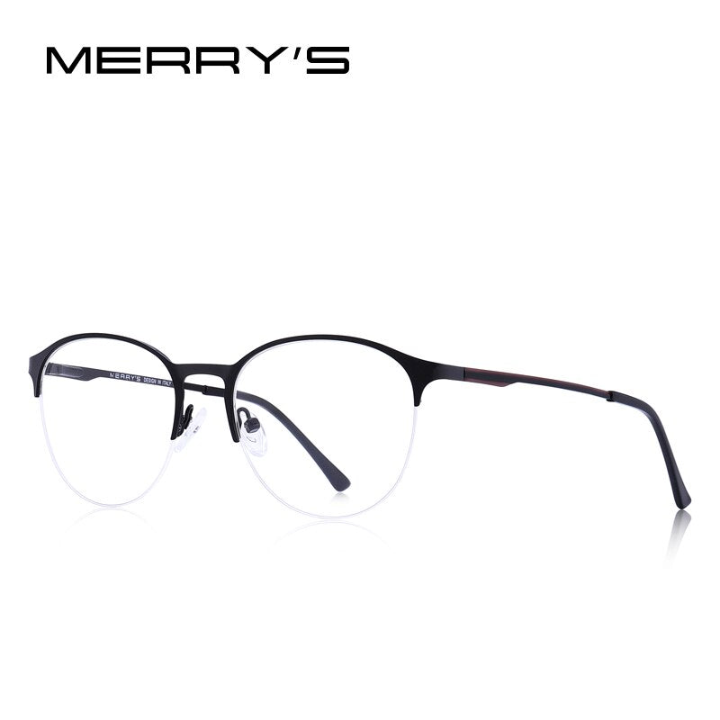 MERRYS DESIGN Unisex Trending Oval Glasses Frame Men/Women Myopia Prescription Half Optical Eyeglasses S2042