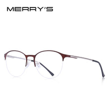 Load image into Gallery viewer, MERRYS DESIGN Unisex Trending Oval Glasses Frame Men/Women Myopia Prescription Half Optical Eyeglasses S2042