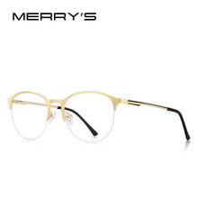 Carica l&#39;immagine nel visualizzatore di Gallery, MERRYS DESIGN Unisex Trending Oval Glasses Frame Men/Women Myopia Prescription Half Optical Eyeglasses S2042