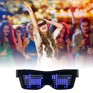 LED sunglasses RAVE programmable FULL LED display via Smartphone  (Bluetooth)