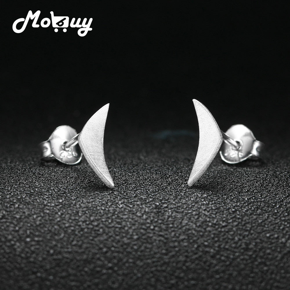 Classic Creative Wiredrawing Fly Wing to Wing Stud Earring 100% 925 Sterling Silver Jewelry For Women Engagement MBEY046