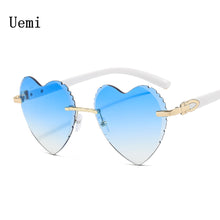 Load image into Gallery viewer, Heart Rimless Women Sunglasses Love Frame Designer Ladies Sun Glasses  Ins Trending Shades UV400 Eyeglass