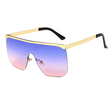 Load image into Gallery viewer, Square Rimless Sunglasses Women Metal Oversized Sun glasses  Lady Shades UV400 Eyewear Oculos de sol