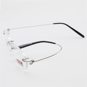 Frameless Myopic Glasses Frame Eyeglasses Men Women Ultralight Rimless Frame Myopia Glasses 100 ~ 400 Degrees