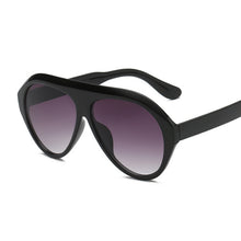 Load image into Gallery viewer, Oversized Shield Sunglasses Big Frame One Piece Sexy Cool Sun Glasses Women Black Clear Eyewear Shades