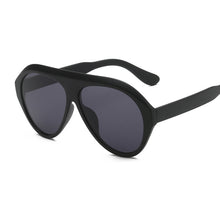 Load image into Gallery viewer, Oversized Shield Sunglasses Big Frame One Piece Sexy Cool Sun Glasses Women Black Clear Eyewear Shades