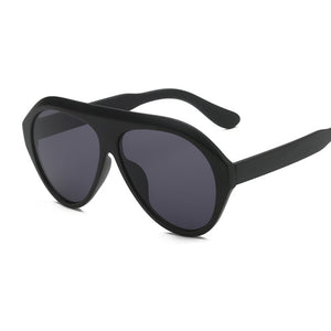 Oversized Shield Sunglasses Big Frame One Piece Sexy Cool Sun Glasses Women Black Clear Eyewear Shades