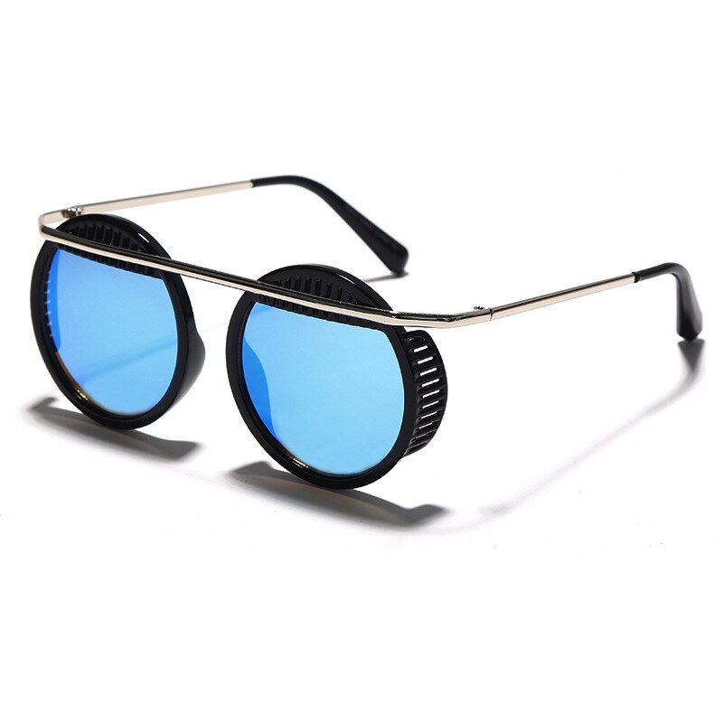 round-frame steampunk sunglasses men cool  photo-taking shades glasses  outdoor personalized sunglasses