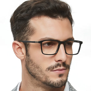 OCCI CHIARI Eyeglasses Frames Men Myopia Square Glasses Frame Optical Prescription Spectacles Clear Lens Fake Eyewear