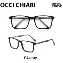 Load image into Gallery viewer, OCCI CHIARI Eyeglasses Frames Men Myopia Square Glasses Frame Optical Prescription Spectacles Clear Lens Fake Eyewear