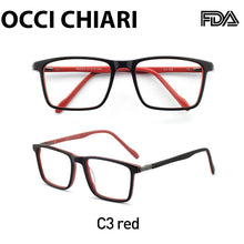 Load image into Gallery viewer, OCCI CHIARI Eyeglasses Frames Men Myopia Square Glasses Frame Optical Prescription Spectacles Clear Lens Fake Eyewear