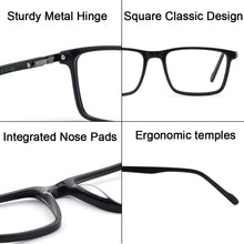 Load image into Gallery viewer, OCCI CHIARI Eyeglasses Frames Men Myopia Square Glasses Frame Optical Prescription Spectacles Clear Lens Fake Eyewear