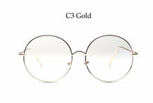 Load image into Gallery viewer, Oversized Round Glasses Women Men Metal Large Big Circle Glasses Optical Frame Round Eyeglasses Frame Fashion Spectacles Eyewear