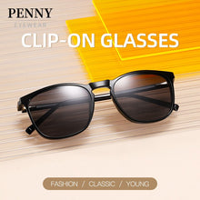 Load image into Gallery viewer, PENNY Brand Classic Clip On Sunglasses Polarized Men Women Magnet Eyewear Glasses Frames Ultem Light Optical Glasses Frame F049